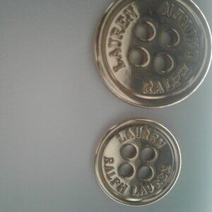 New! Ralph Lauren Engraved Gold-tone Buttons